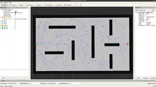 Map search with RRT star algorithm