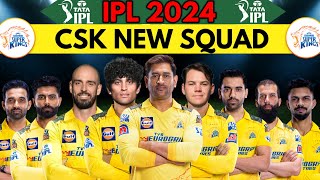 IPL 2024 | Chennai Team Full and Final Squad | CSK Team Squad 2024 | CSK Players List 2024
