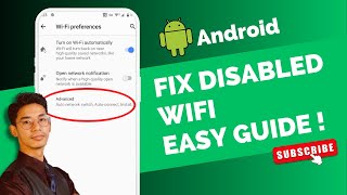 How to Fix Disabled Wifi on Android Phone !