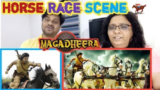 MAGADHEERA HORSE RACE FIGHT SCENE REACTION | RAM CHARAN,Kajal,Dev Gill |RAJAMOULI| MAGADHEERA telugu