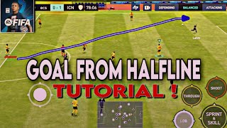 How To Score a Goal From Halfline in Fifa Mobile ?😵 | Fifa mobile Halfline Goal Tutorial
