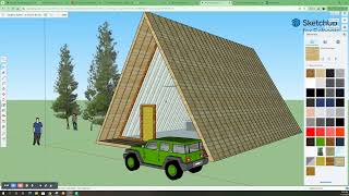 A-Frame House -- SketchUp -- Vid 2