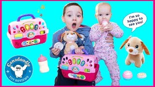 Pretend Playtime with Vtech Care For Me Learning Carrier! Learning colors shapes baby toys