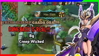 Freya Refamp GG Parah !! Gameplay dan Build Freya Versi Top Global By Creep Wicker - Mobile Legends