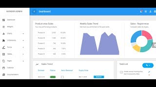 Wunder- Bootstrap 4 Material Admin Template