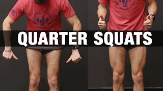 How to Get Bigger Legs Fast (QUARTER SQUATS!)