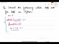 Convert the while loop into for loop in Python.