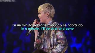 Miley Cyrus - Rooting For My Baby // Lyrics + Español [Live at the Bangerz Tour]