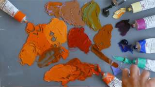 Cadmium Orange - Vicki Norman experiments with Michael Harding's Cadmium Orange oil colour