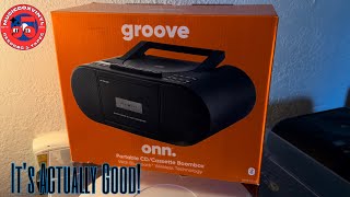 Onn Portable CD/Cassette Boombox With Bluetooth  Wireless Technology 2024 (Cassette Player Test)