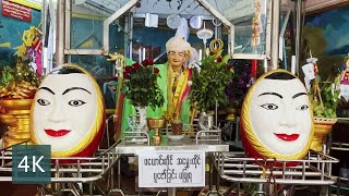 Walking in Downtown Yangon to Sule Pagoda, Myanmar