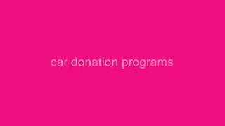 car donation programs