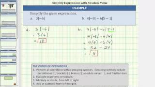 Simplify Absolute Value Expressions