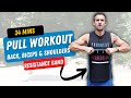 EXTREME PULL (Back, Biceps & Shoulders) | Build Muscle with Resistance Bands | 34 Minutes