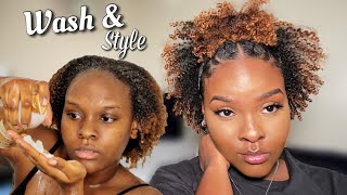 Wash Day to Natural Hairstyle for Type 4 Natural Hair | Suave Naturals