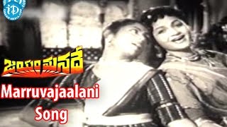 Marruvajaalani Song - Jayam Manade Movie Songs - Ghantasala  Songs, NTR, Anjali Devi