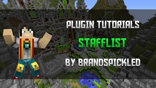 Minecraft Plugin Tutorials - Stafflist