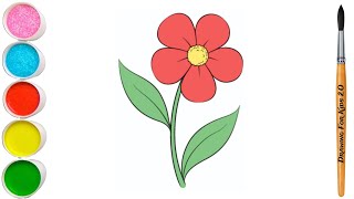 How to draw a Flower Step by Step Flower Drawing