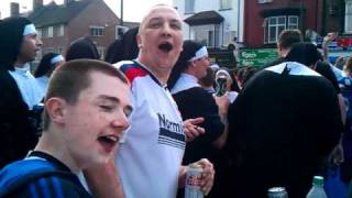 Bolton fans  wembley outside the greyhound