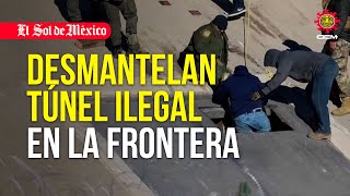 Desmantelan túnel ilegal en la frontera entre Estados Unidos y México