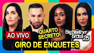 🟩 BBB 25: Giro de Enquetes 3º Paredão: Dani | Diego Hypolito | Giovanna | Gracyanne #BBB25 AO VIVO