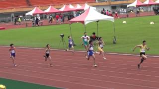 2015宜蘭縣中小學運動會-男童乙組100公尺複賽5-2015/3/7