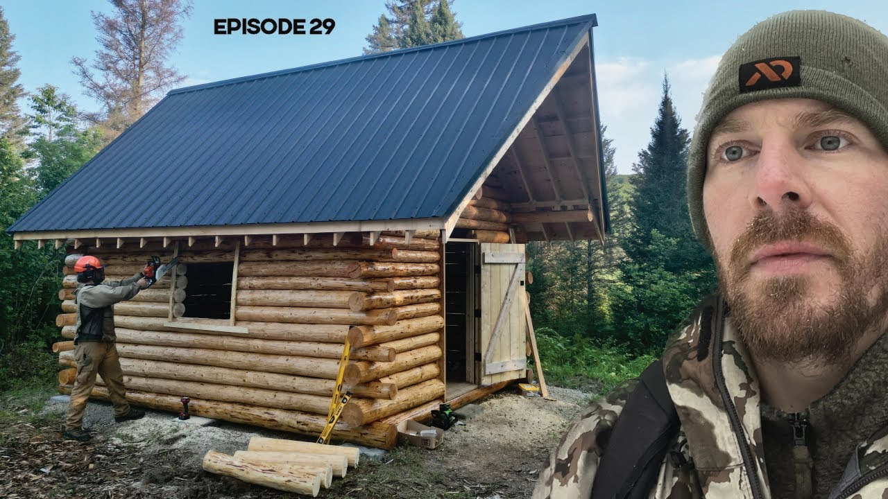 Log Cabin Build On Off Grid Homestead Ep29 Youtube