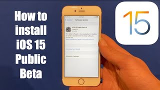 How to install iOS 15 Public Beta
