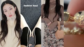 fashion haul 최근에 구매한 패션 아이템들 구경해보실래요?🤓 니트, 맨투맨, 빈티지자켓, 신발, 가방 ・・・allday.ood