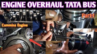 ENGINE OVERHAUL | TATA BUS | CUMMINS ENGINE | @Ajaj881