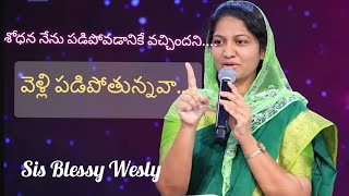 శోధన నువ్వు పడిపోవడానికి కాదు వచ్చింది....short message by sis Blessy Wesly