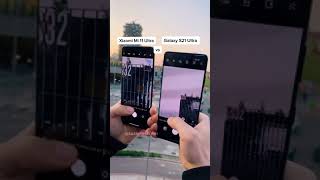 Samsung S21 Ultra 100x vs Mi 11 Ultra 120x camera zooming test #short