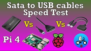 Speed test. Sata to USB 3 Cables. Raspberry Pi 4. SSD USB boot.