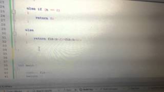 Fibonacci Series C/C++ Recursive method Program Interview question