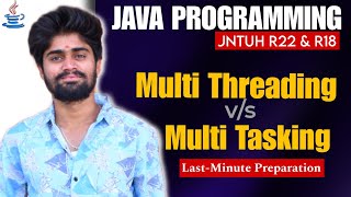 Difference Between Multi tasking & Multi Threading | Java Programming JNTUH R22,18 | CodingFataka