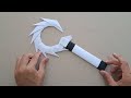 diy how to make a battle ax from a4 paper origami weapon