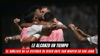 RIVER: Le alcanzó un tiempo - El análisis de la victoria del Millo en San Juan