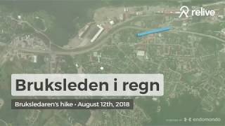 Bruksleden i regn 14.5 km