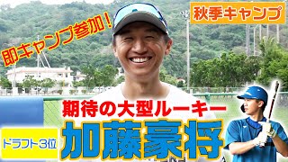 【新選手紹介】即キャンプ参加！加藤豪将