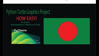 Try to Draw Bangladeshi National Flag using Python Turtle, NayeefNur