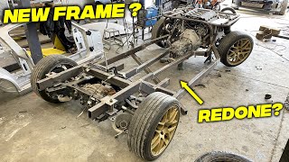 Fixing my major Frame issue On My 1966 Coyote Swapped Mustang !