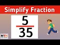 How to simplify the fraction 5/35