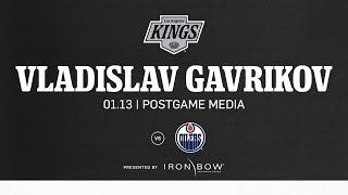 Defenseman Vladislav Gavrikov | 01.13 LA Kings fall to the Edmonton Oilers