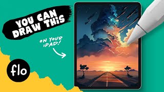 How To Draw An Anime-style Dramatic Sky In Procreate