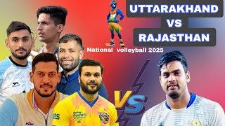 Uttarakhand vs Rajasthan volleyball   National level match || volleyball match 2025