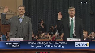 House Impeachment Inquiry - Taylor & Kent Testimony