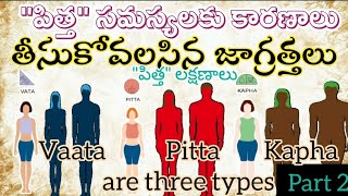 పిత్త సమస్యలకు కారణాలు ||తీసుకోవాల్సిన జాగ్రత్తలు||pitta dosha treatment in Telugu|pitta dosha diet