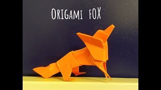 Origami FoX 멋쟁이 여우 접는 방법, 색종이로 여우접기, 동물원동물접는법, 쉬운색종이접기