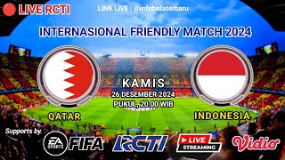 🔴SEDANG BERLANGSUNG PANAS - TIMNAS INDONESIA VS QATAR - FRIENDLY MATCH DAY 2024