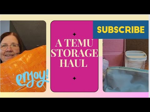 Temu Storage Haul Youtube